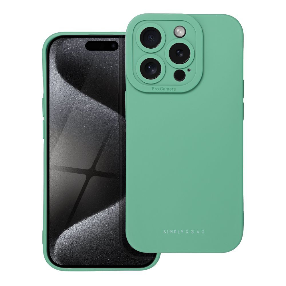 ROAR viedtālruņa apvalks LUNA iPhone 15 Pro Zaļa