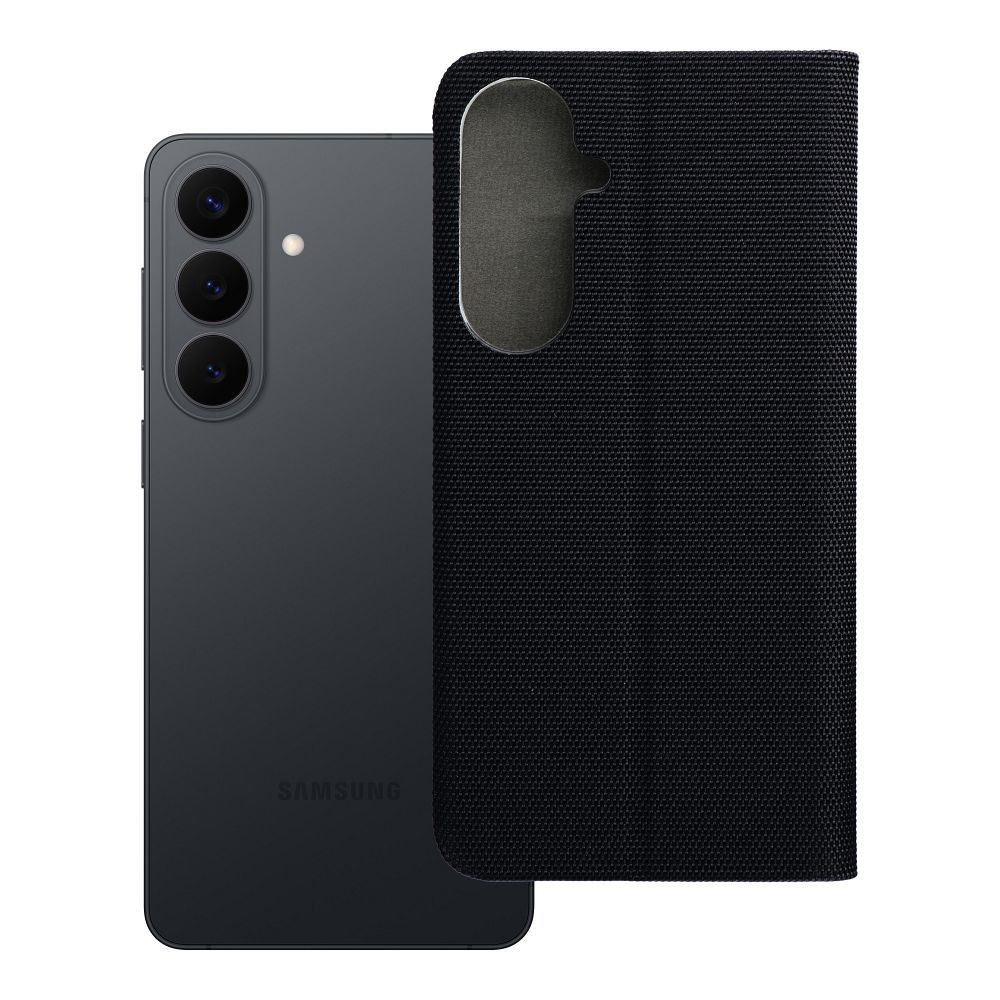 SENSITIVE grāmatas tipa viedtālruņa apvalks SAMSUNG S26 Edge melns