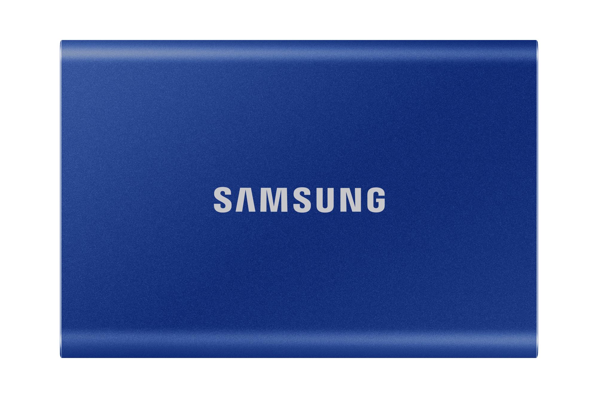 Ārējais SSD|SAMSUNG|T7|1TB|USB 3.2|Rakstīšanas ātrums 1000 MBytes/sec|Lasīšanas ātrums 1050 MBytes/sec|MU-PC1T0H/WW