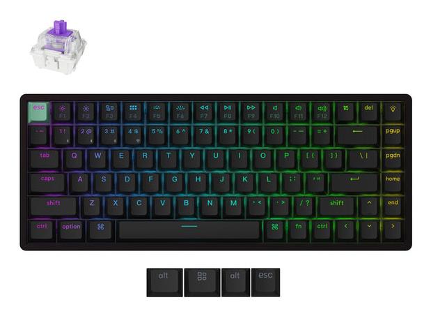 Bezvadu tastatūra KEYCHRON K2 HE melna