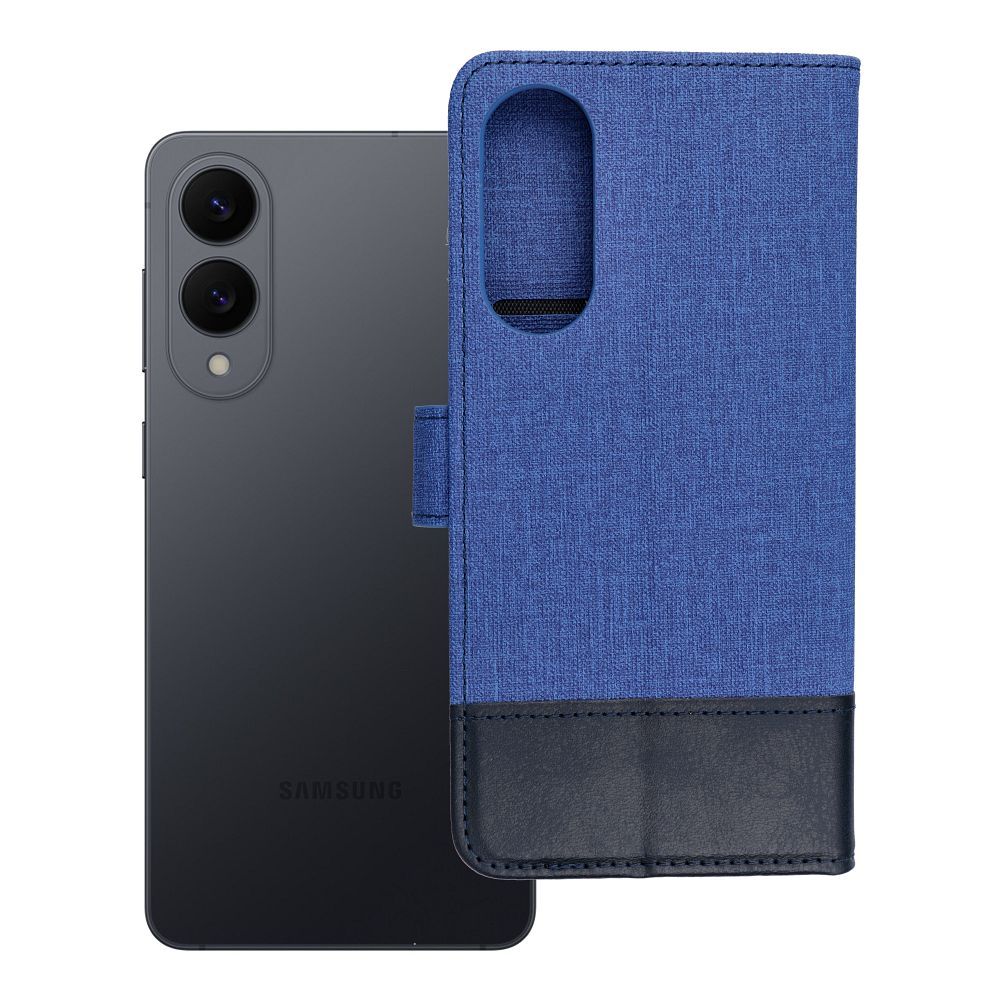 GOMMA grāmatas tipa viedtālruņa apvalks SAMSUNG S25 Edge zils