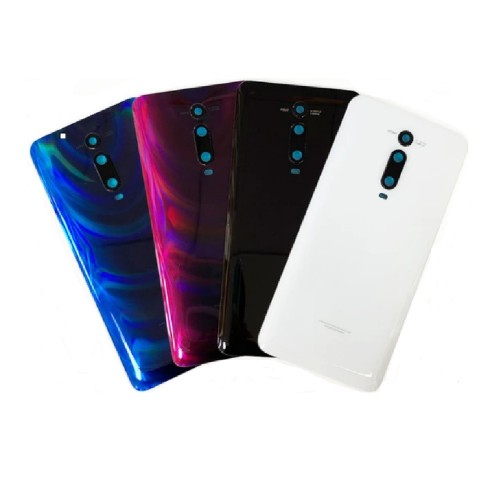 Back Cover Compatible With Xiaomi Mi 9T / Carbon Black / (with camera lens) / HQ