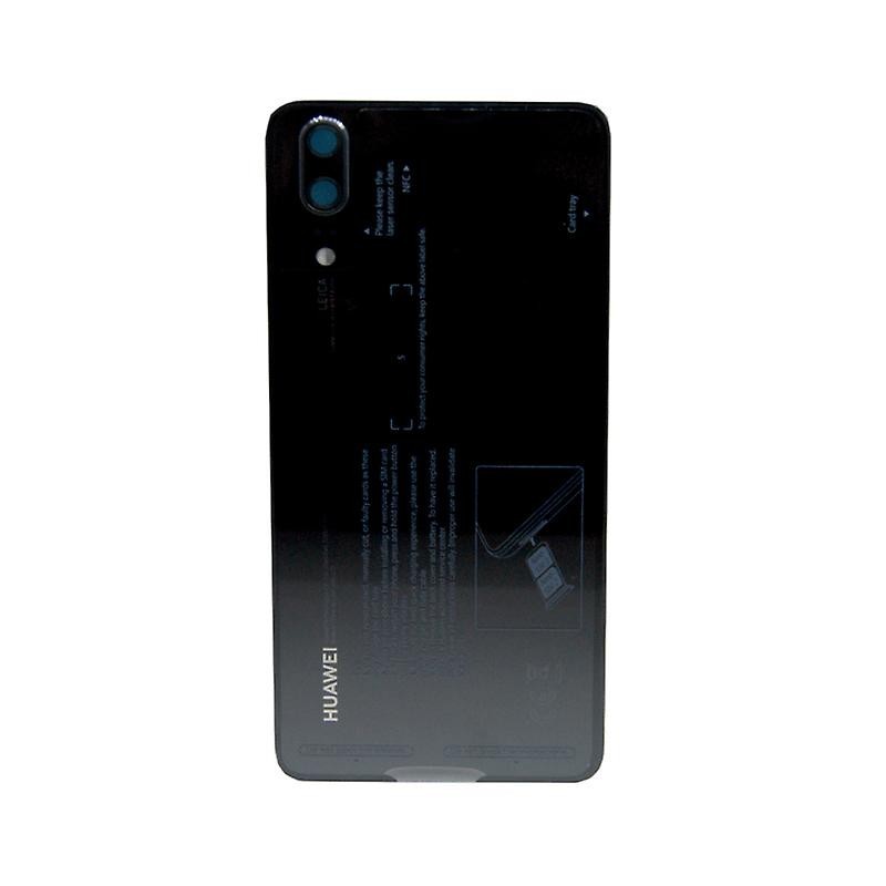 Aizmugurējais vāciņš Huawei P20 melns oriģināls (lietots, Grade C)