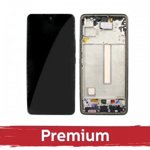 LCD Display Compatible With Samsung A536 A53 5G with Frame / Black / OEM