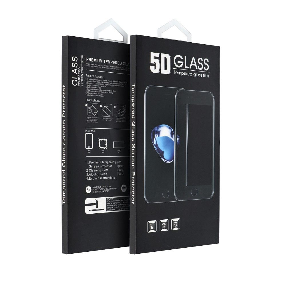 5D Full Glue Закалённое стекло - для Xiaomi Redmi Note 8 чёрный