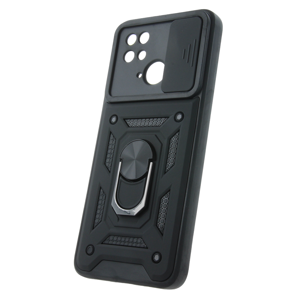 Defender Slide viedtālruņa apvalks Xiaomi Redmi 10c 4G melns