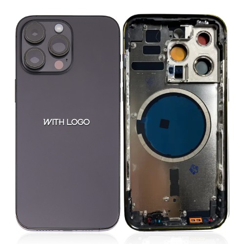 Aizmugures vāks iPhone 14 Pro pilns korpuss / Space Black / OEM