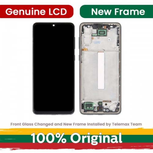 LCD Display Compatible With Samsung A336 A33 5G with Frame / Blue / (renewed: Telemax)