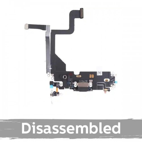 Uzlādes pieslēgvieta saderīga ar iPhone 13 Pro Max ar šleifi / Graphite / 100% oriģināla (lietota)