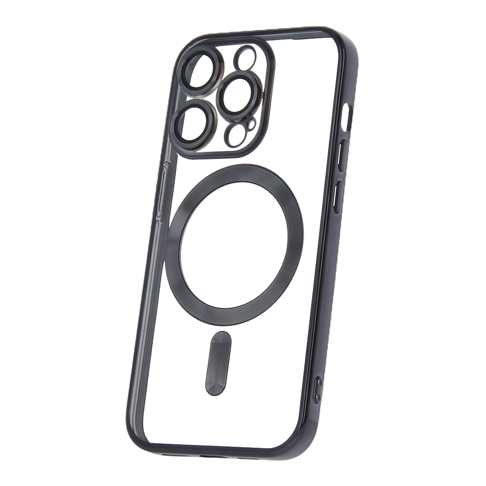 Color Chrome Magnētiskais viedtālruņa apvalks iPhone 14 Pro 6,1" melns