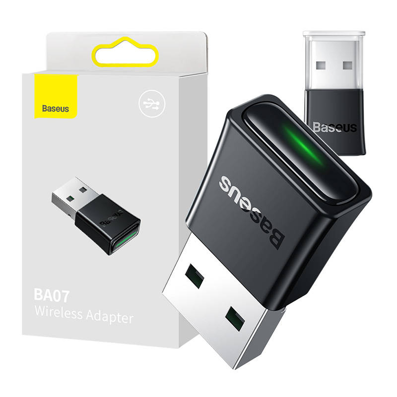 BASEUS Bluetooth adapteris USB A BA07 melns