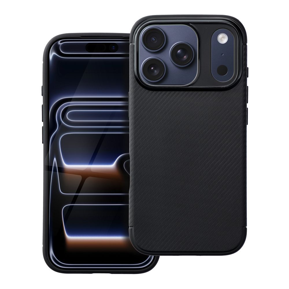 Viedtālruņa apvalks CARBON PREMIUM IPHONE 17 Pro melns