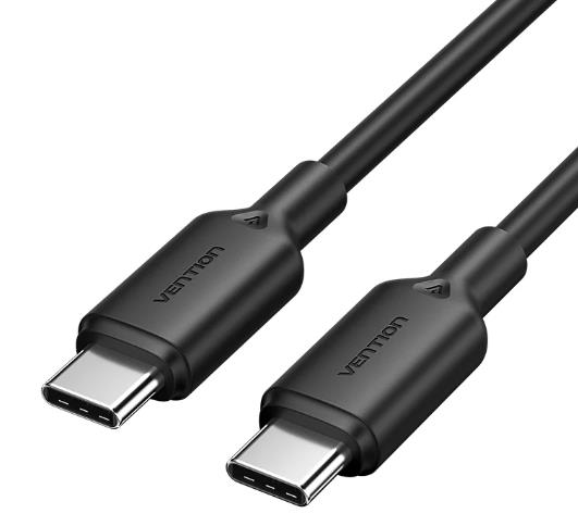 Vention USB-C uz USB-C kabelis 1m melns TRCBF
