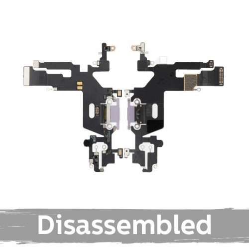 Uzlādes pieslēgvieta saderīga ar iPhone 11 ar šleifi / melna / (100% oriģināla / lietota)