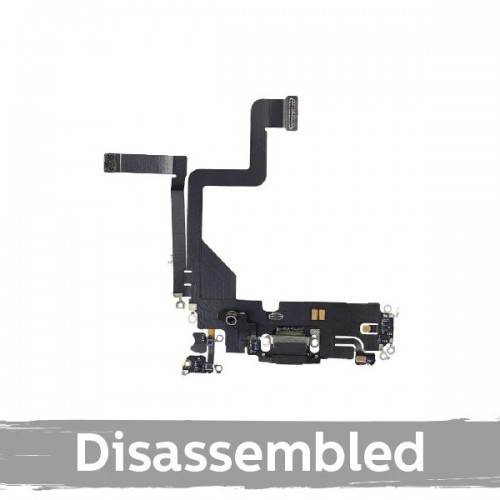 Uzlādes savienotājs iPhone 14 Pro ar flex / Space Black / (100% oriģināls / lietots)