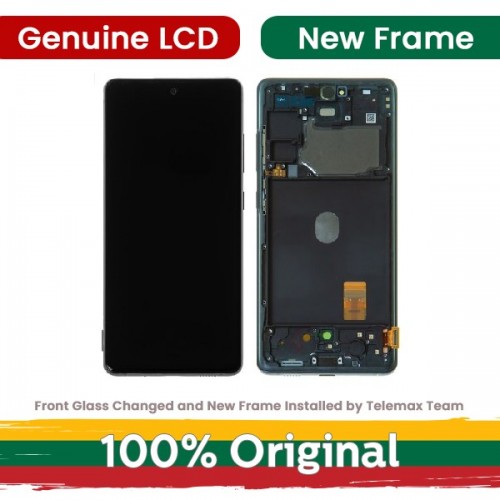 LCD Display Compatible With Samsung G780 S20 FE (G781 S20 FE 5G) with Frame / Cloud Red / (Renewed: Telemax)