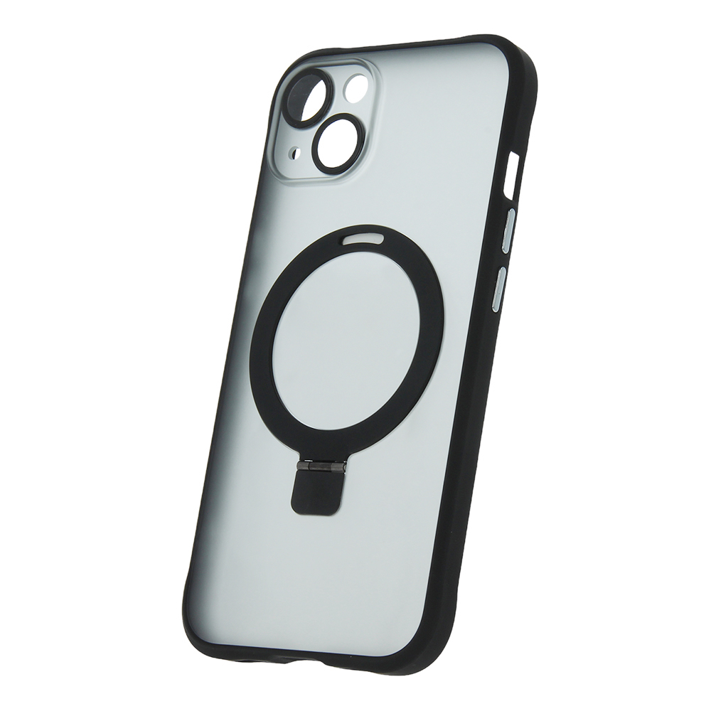 Magnētiskais viedtālruņa apvalks iPhone 15 Plus 6,7" melns