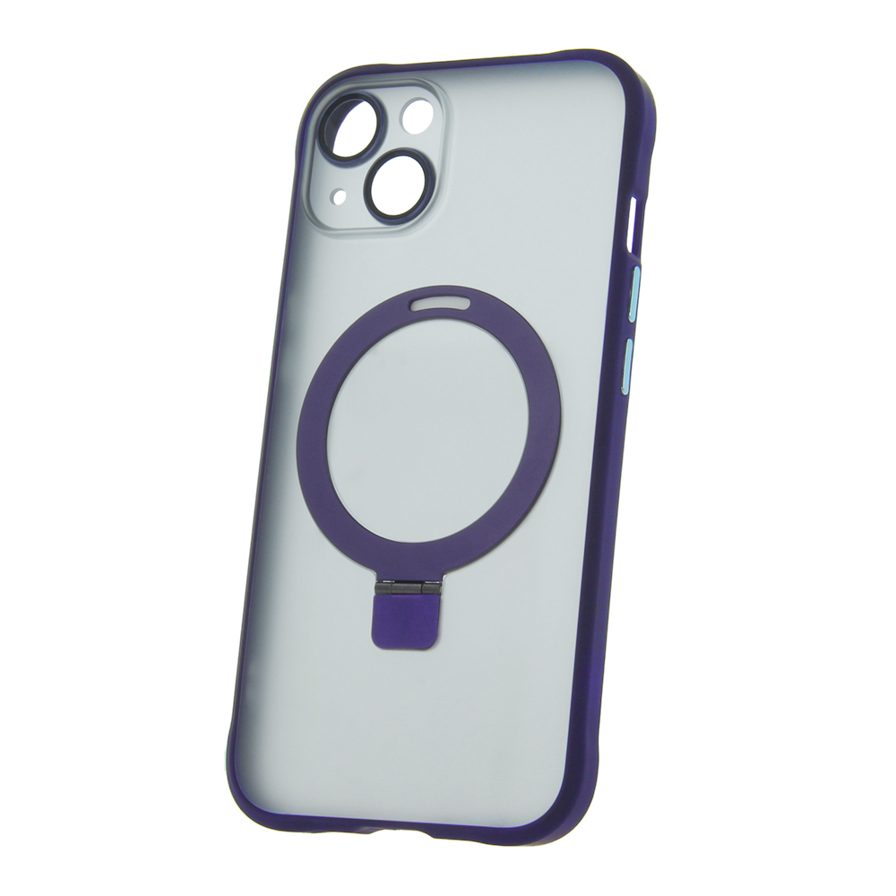 Mag Ring viedtālruņa apvalks iPhone 13 6,1" violets