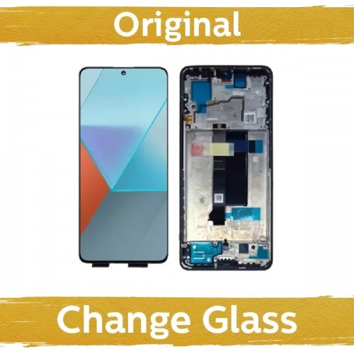 LCD Display Compatible With Xiaomi Redmi Note 13 Pro+ 5G with Frame / Midnight Black / (Renewed: China)