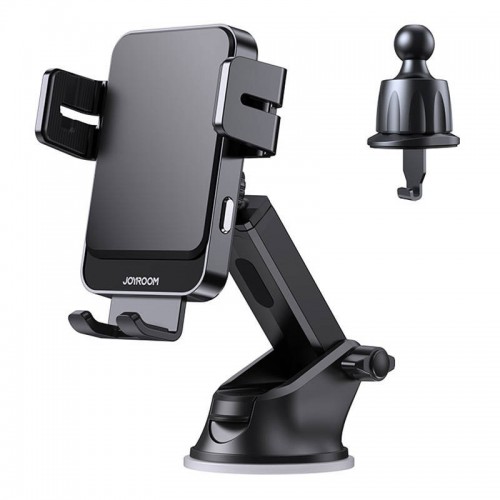 Automašīnas turētājs Joyroom ZS219 melns / automātiska fiksācija (bezvadu uzlāde 15W) (bez magnēta / lipīgs paliktnis)