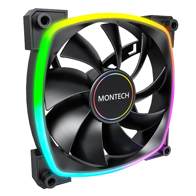Montech korpusa ventilators 140mm AX140 PWM melns