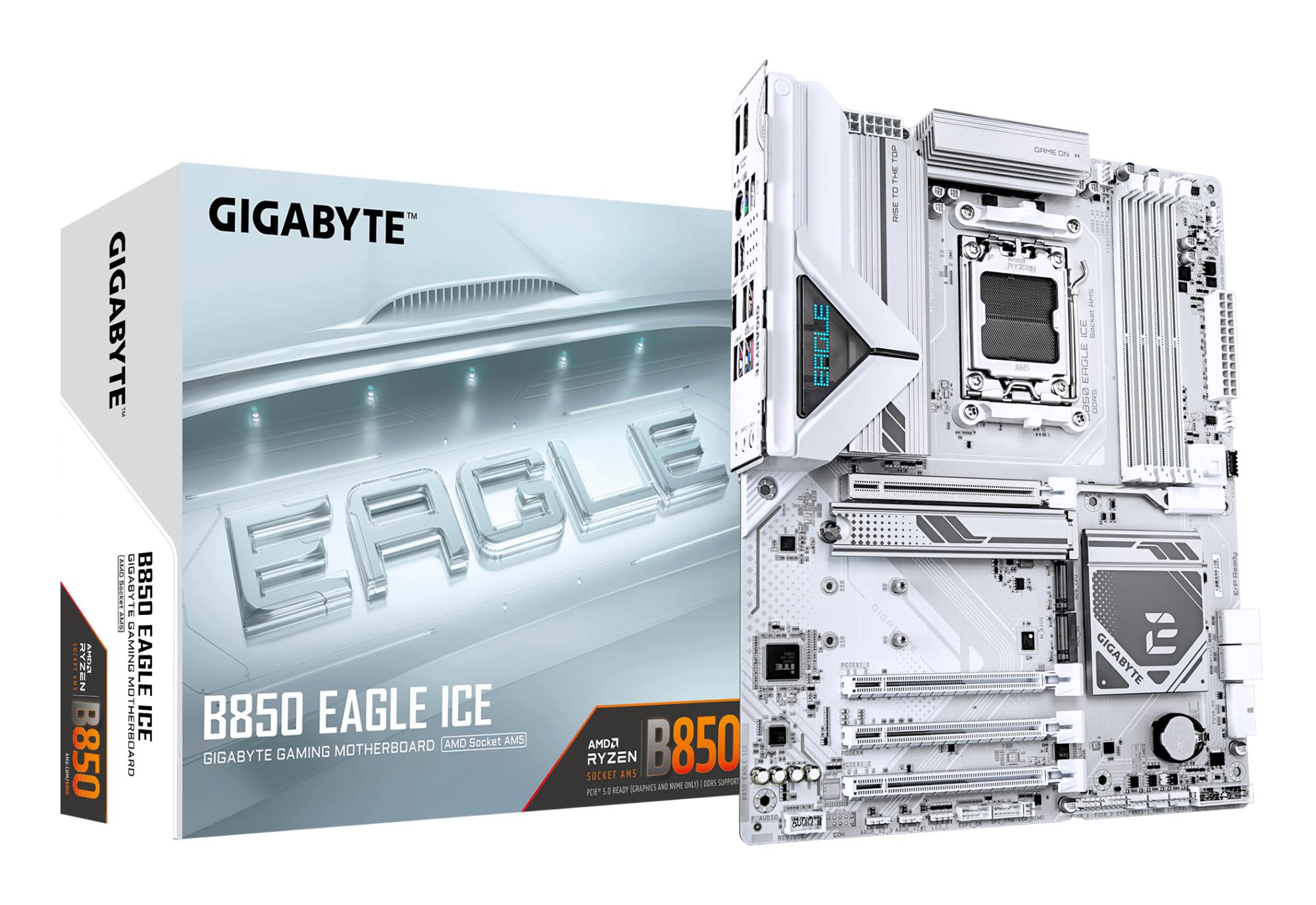 Mātesplate GIGABYTE AMD B850 SAM5 ATX DDR5 4 sloti B850 Eagle Ice