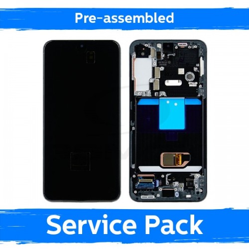 LCD Display Compatible With Samsung S901 S22 With Frame / Green / (Pre-assembled Service Pack)