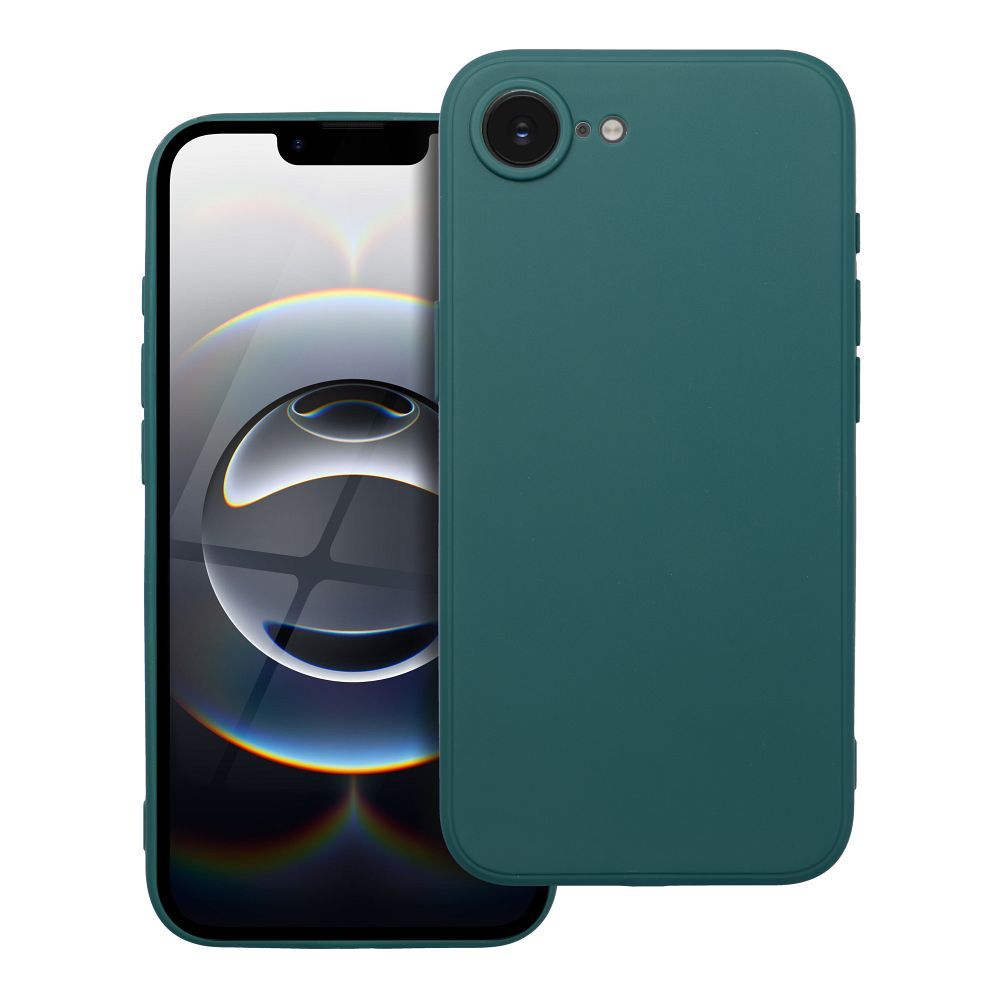 MATT viedtālruņa apvalks IPHONE 16e (SE 4 2025) tumši zaļš