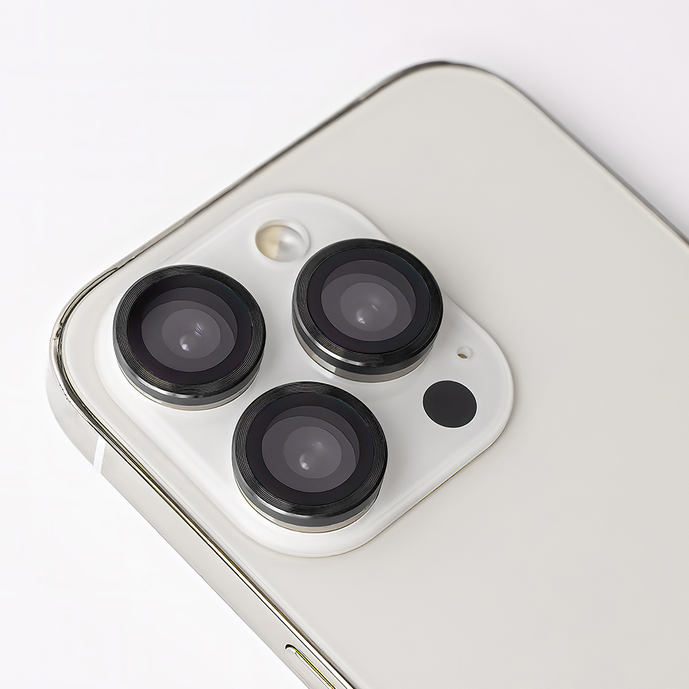 Lēcu stiklu komplekts Samsung Galaxy S24 Ultra melns rāmis (5 gab.)