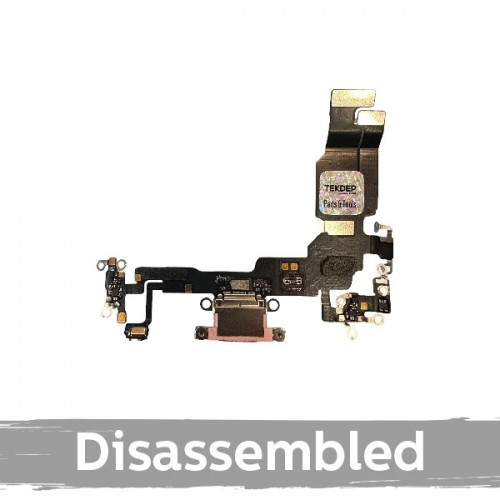 Charging Port Compatible With iPhone 15 with Flex / Black / (100% original / Used)