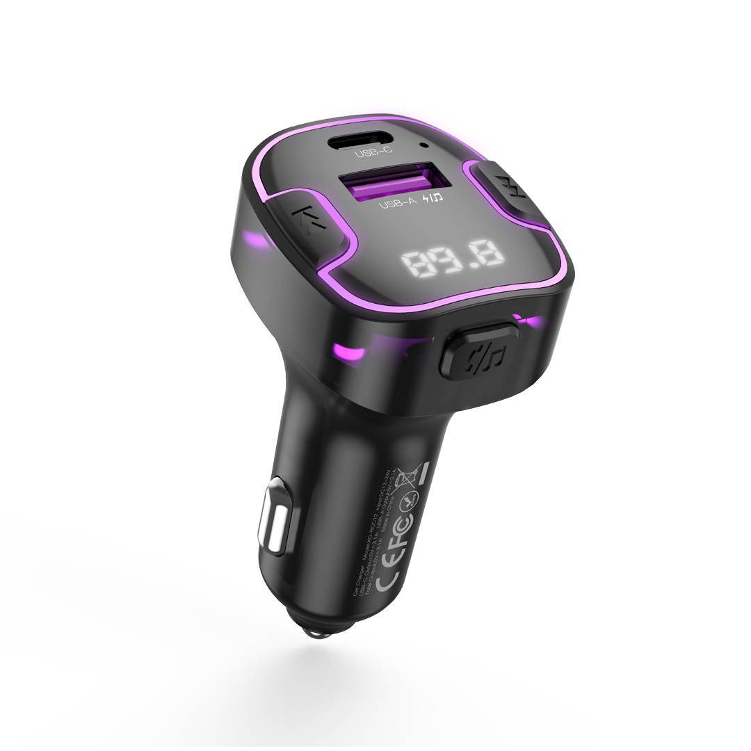 XO raidītājs FM BCC12 Bluetooth MP3 automašīnas lādētājs 3,1A melns