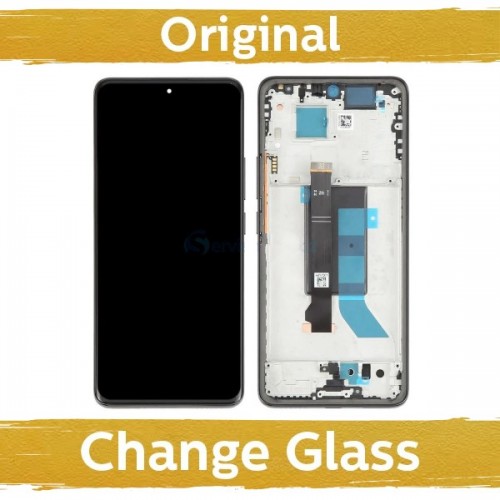 LCD ekrāns Xiaomi Redmi Note 14 Pro+ 5G ar rāmi / Midnight Black / (Renewed: China)