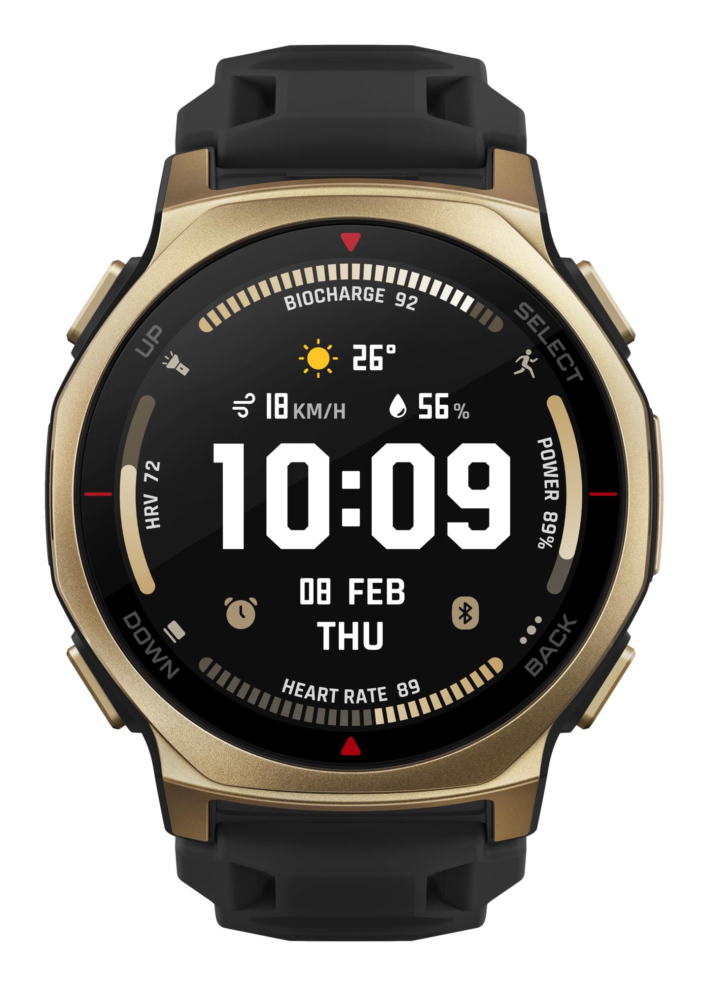 Viedpulkstenis Amazfit T-Rex 3 Pro 44mm melns/zeltains W2548GL1N