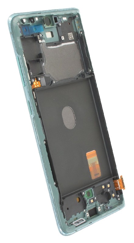 LCD ekrāns Samsung G780/G781 S20 FE ar skārienjutīgu ekrānu un rāmi Cloud Mint Green oriģināls (lietots, Grade B)