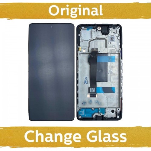 LCD Display Compatible With Xiaomi Redmi Note 12 Pro 5G / Poco X5 Pro 5G Black with Frame (Renewed: China)