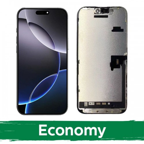 LCD displejs saderīgs ar iPhone 16 Pro Max melns (INCELL / Economy) /*Removable IC*/