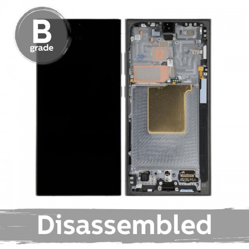 LCD Display Compatible With Samsung S928 S24 Ultra with Frame / Titanium Yellow / (9/10 disassembled)