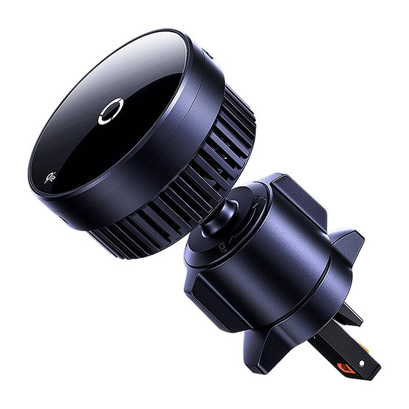 Baseus MagPro automašīnas turētājs ar 15W Qi2.0 indukcijas lādētāju (melns)