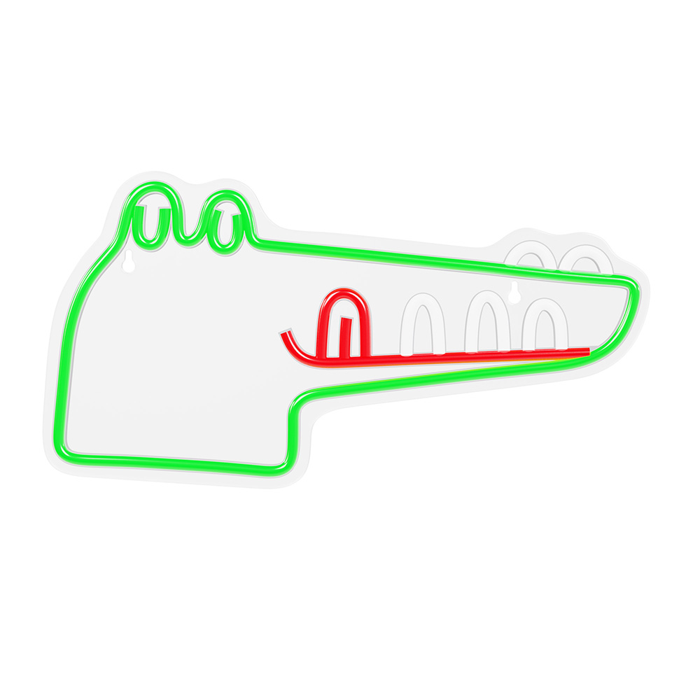 Neon PLEXI LED JURASSIC CROC zaļš FLNJ03 Forever Light