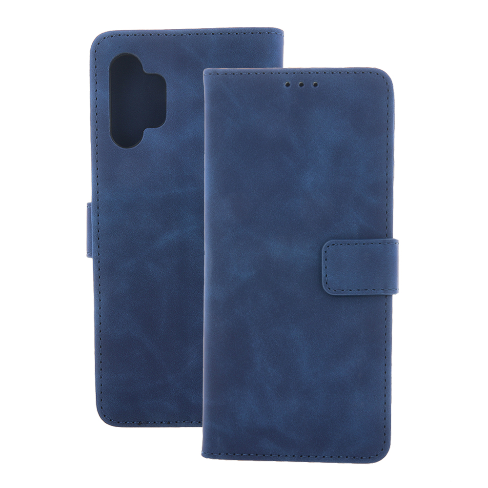 Smart Velvet viedtālruņa apvalks Samsung Galaxy A23 5G tumši zila