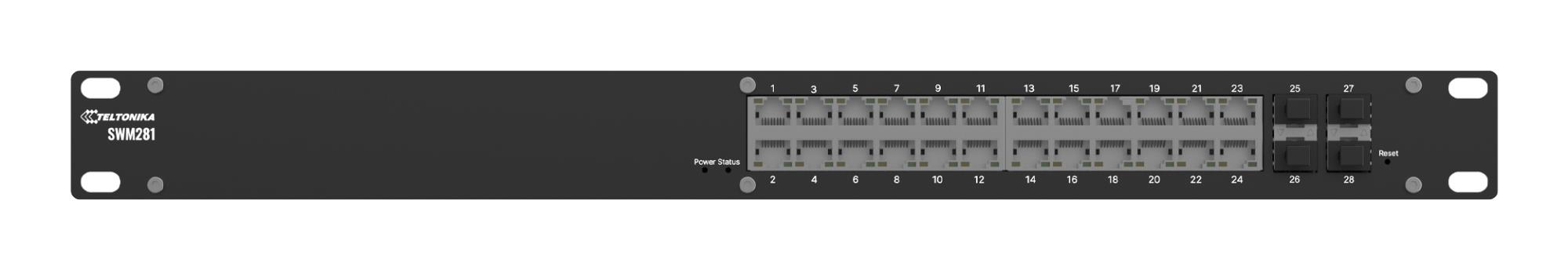 Komutators TELTONIKA SWM281 L2 24xRJ-45