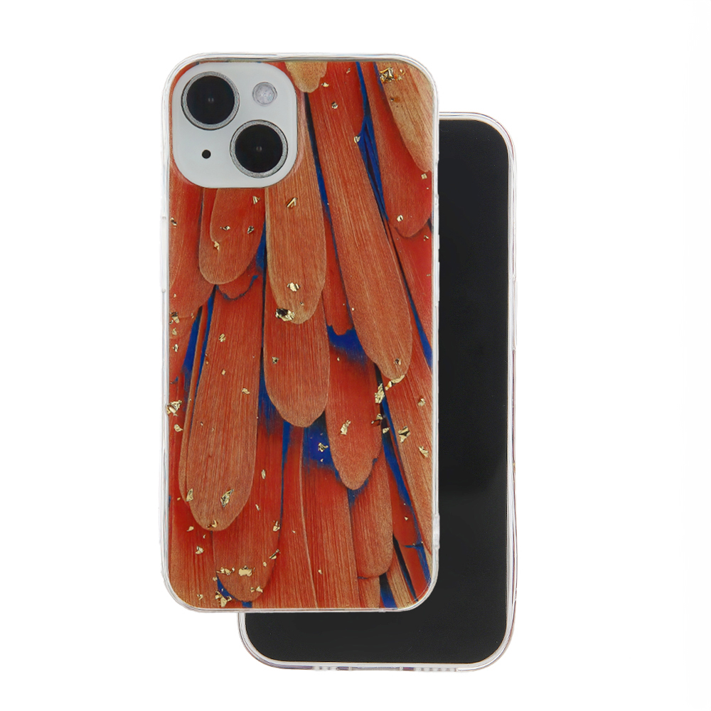 Gold Glam viedtālruņa apvalks iPhone 11 oranžs