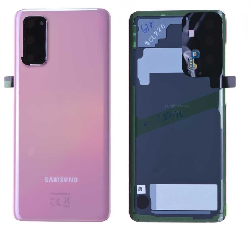 Aizmugurējais vāciņš Samsung G980/G981 S20 Cloud Pink oriģināls (lietots, Grade B)