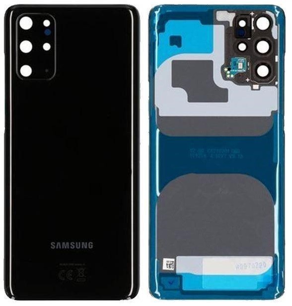 Aizmugurējais vāciņš Samsung G985/G986 S20 Plus Cosmic Black oriģināls (lietots, Grade A)