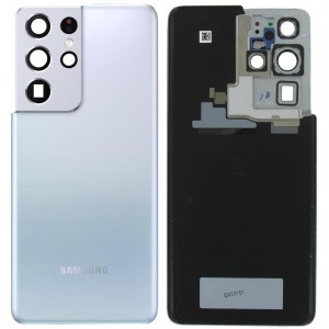 Aizmugurējais vāks Samsung G998 S21 Ultra 5G Phantom Silver oriģināls (lietots Grade B)