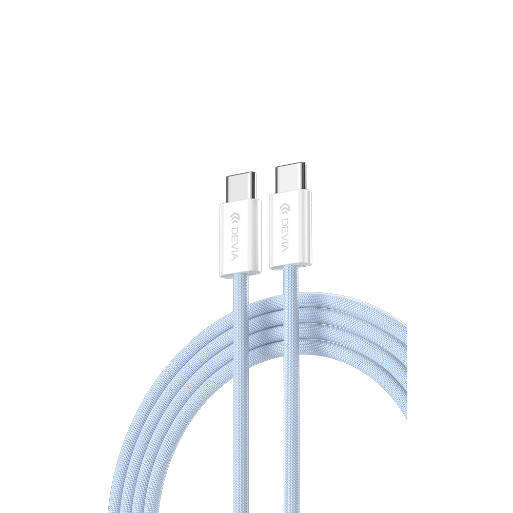 Devia kabelis Smart EC325 PD USB-C - USB-C 1,0 m 60W 3A melns