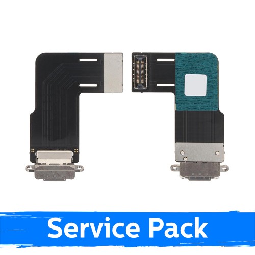 Uzlādes ligzda saderīga ar Apple iPad Air 11 (2025) ar flex / sudrabs / (Service Pack) / Wi-Fi + Cellular