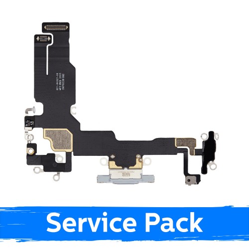 Charging Port Compatible With Apple iPhone 15 with Flex / Pink / (Service Pack)