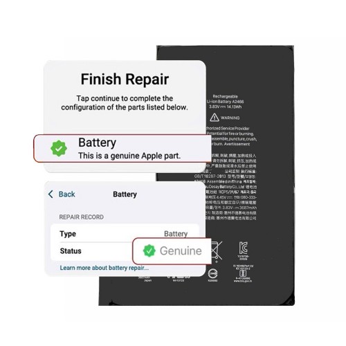 Battery Compatible With iPhone 12 Pro Max / Self-Diagnosable / Settings: Genuine /