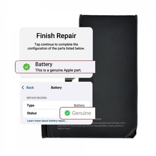 Battery Compatible With iPhone 15 Pro Max / Self-Diagnosable / Settings: Genuine /
